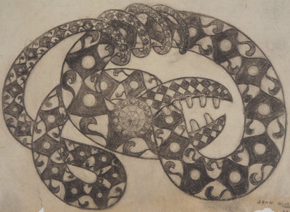 Joan MIRO : Le Serpent - Lithographie signée
