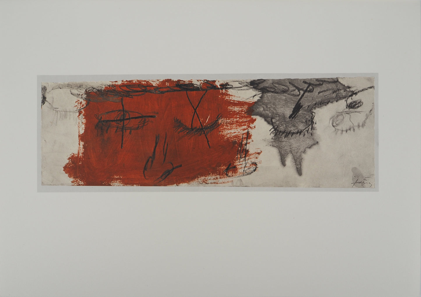 Antoni TAPIES : Regards en coin - Lithographie signée