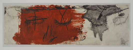 Antoni TAPIES : Regards en coin - Lithographie signée