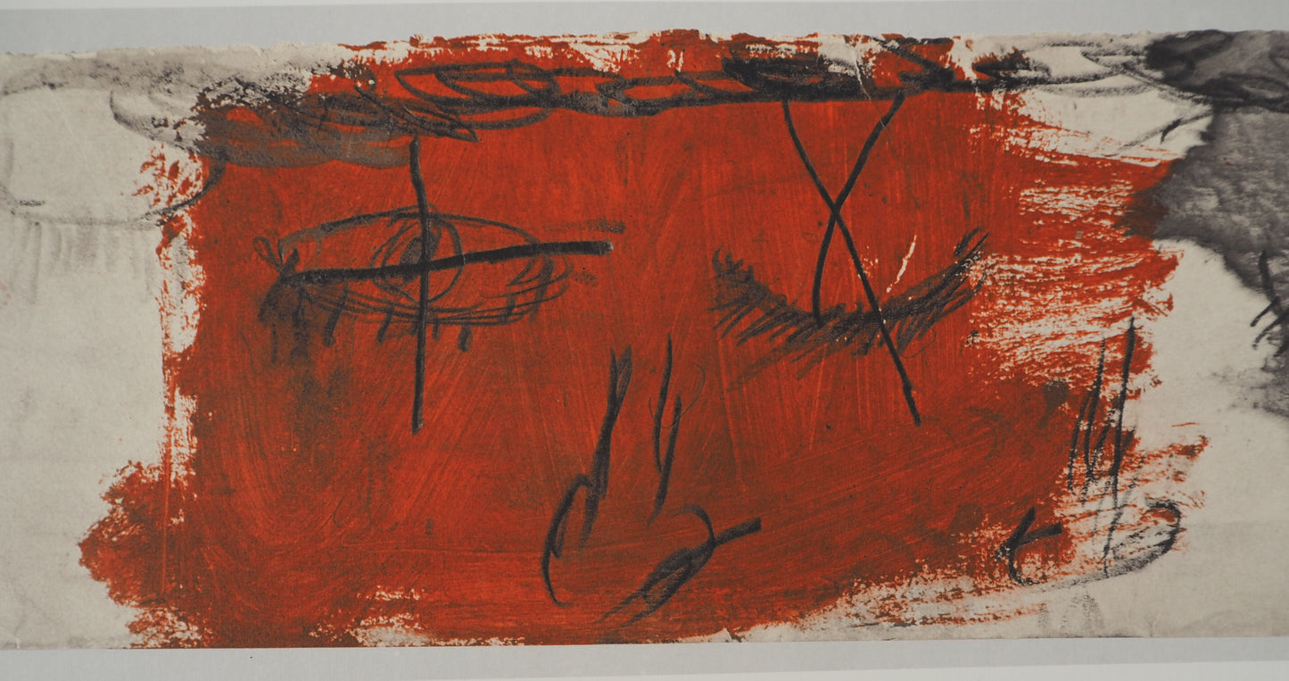 Antoni TAPIES : Regards en coin - Lithographie signée