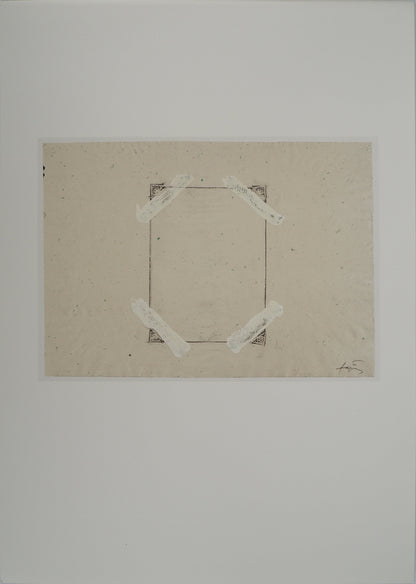 Antoni TAPIES : Page d'album - Lithographie signée