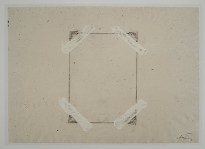 Antoni TAPIES : Page d'album - Lithographie signée