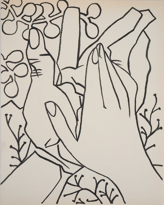 Françoise GILOT : La caresse - Lithographie originale