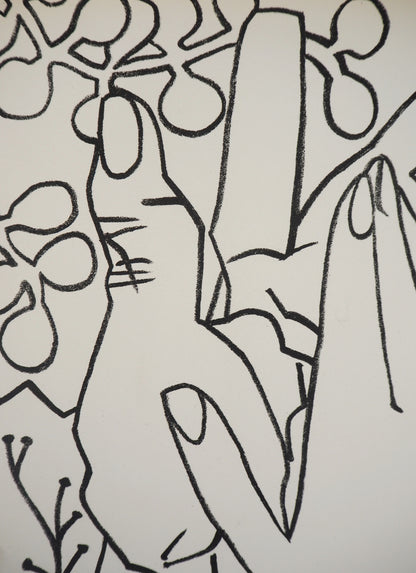 Françoise GILOT : La caresse - Lithographie originale