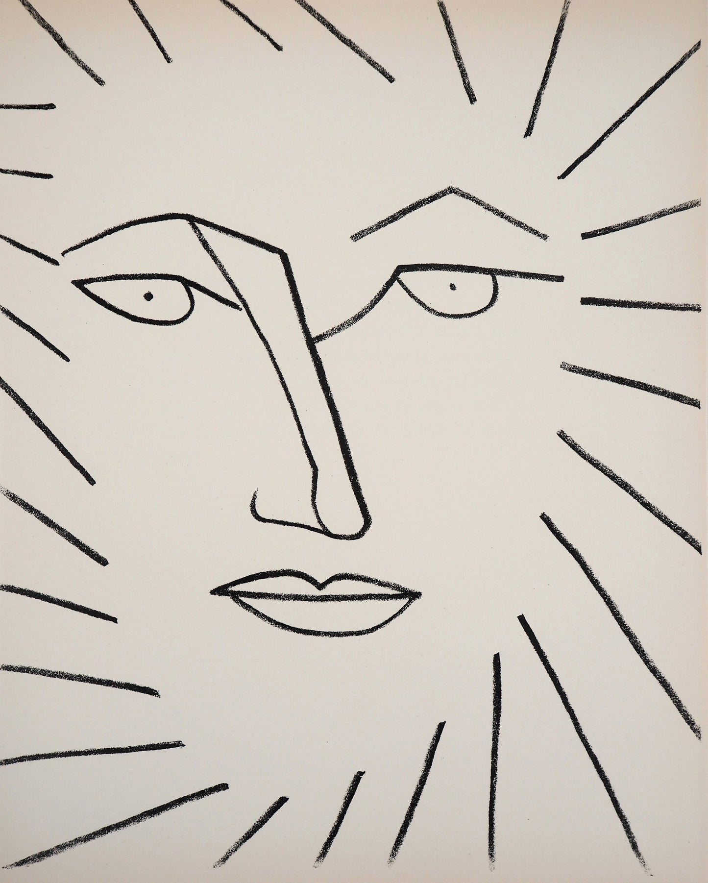 Françoise GILOT : Femme solaire - Lithographie originale