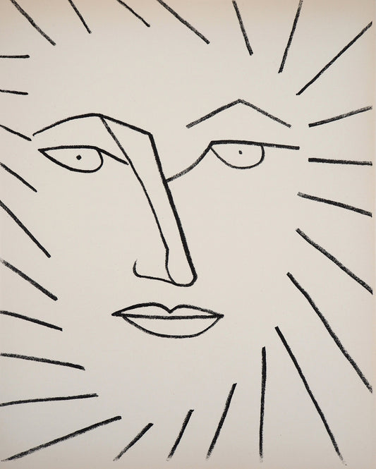 Françoise GILOT : Femme solaire - Lithographie originale