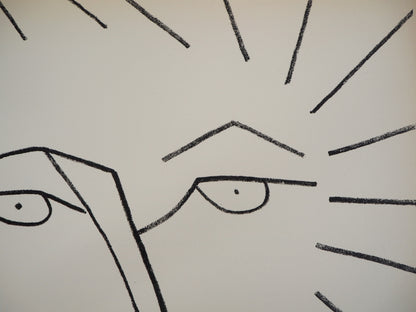 Françoise GILOT : Femme solaire - Lithographie originale