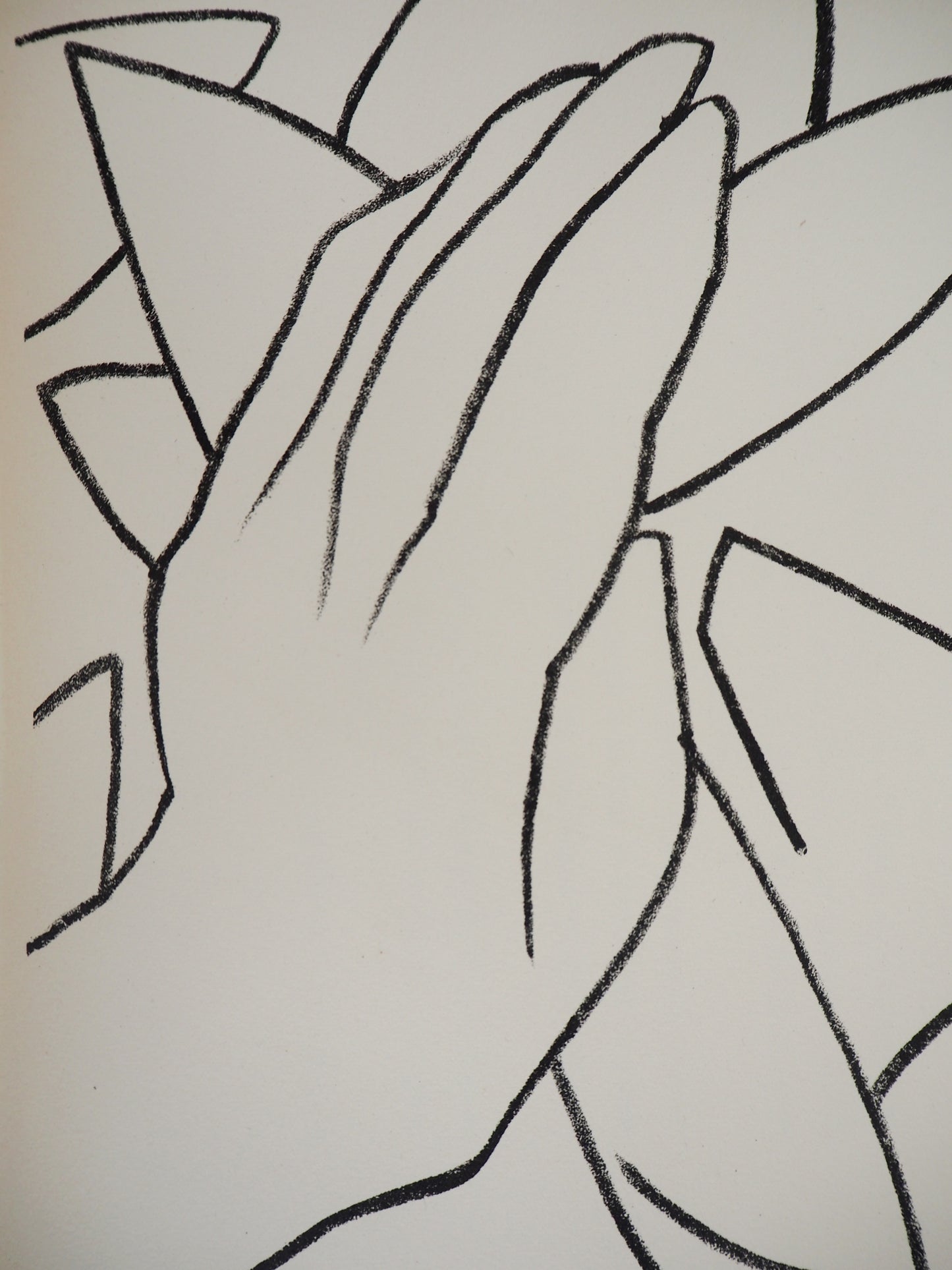 Françoise GILOT : L'homme camouflé - Lithographie originale