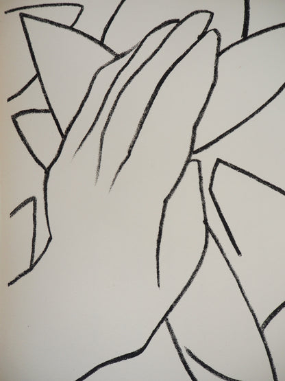 Françoise GILOT : L'homme camouflé - Lithographie originale