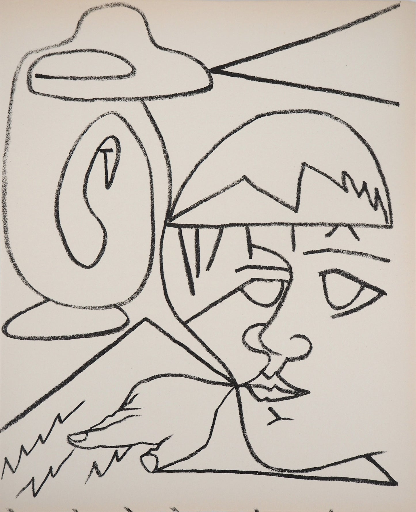 Françoise GILOT : La lecture - Lithographie originale
