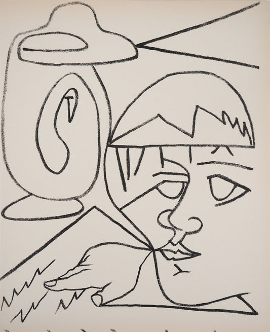 Françoise GILOT : La lecture - Lithographie originale