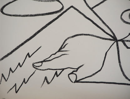Françoise GILOT : La lecture - Lithographie originale