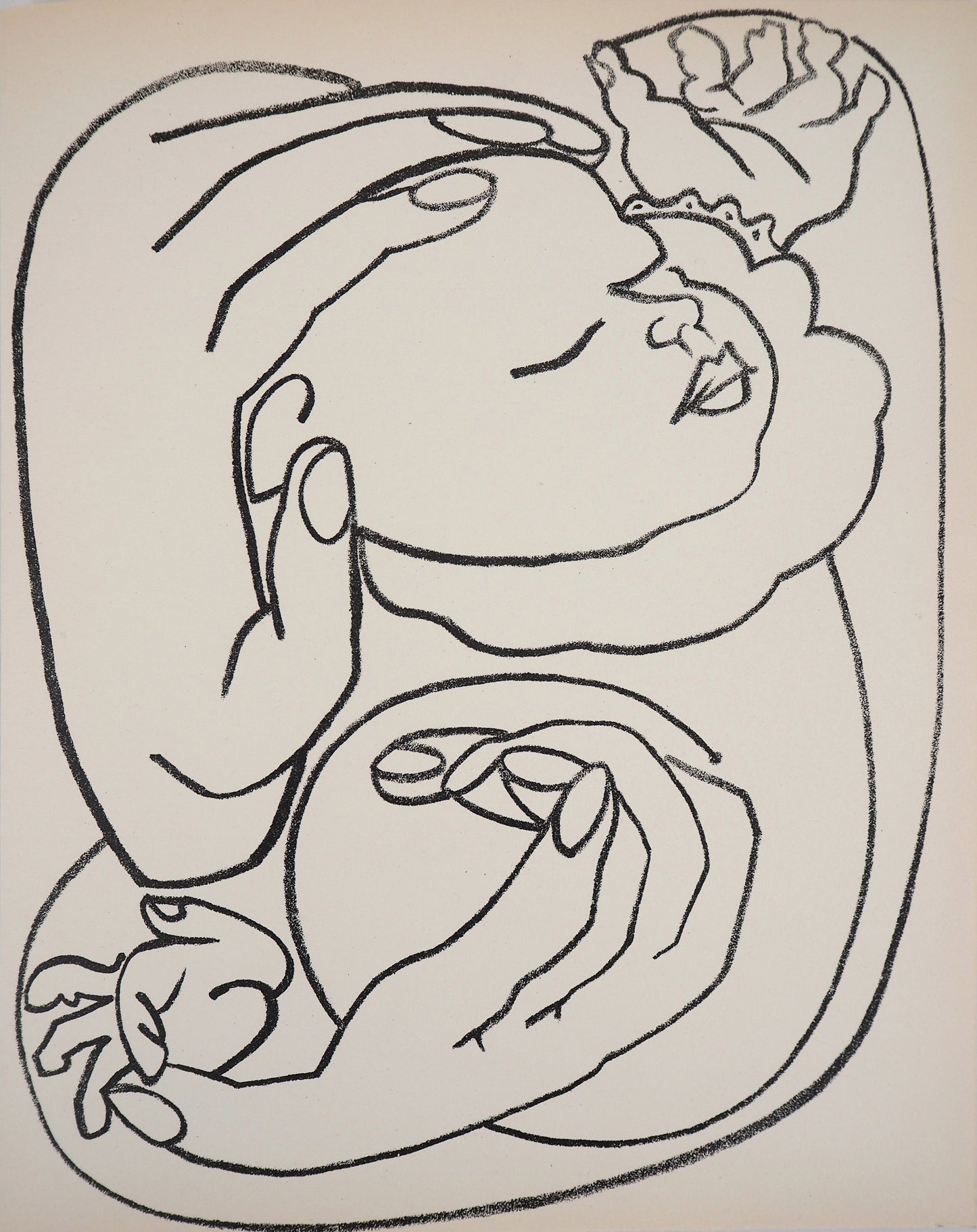 Françoise GILOT : La maternité - Lithographie originale