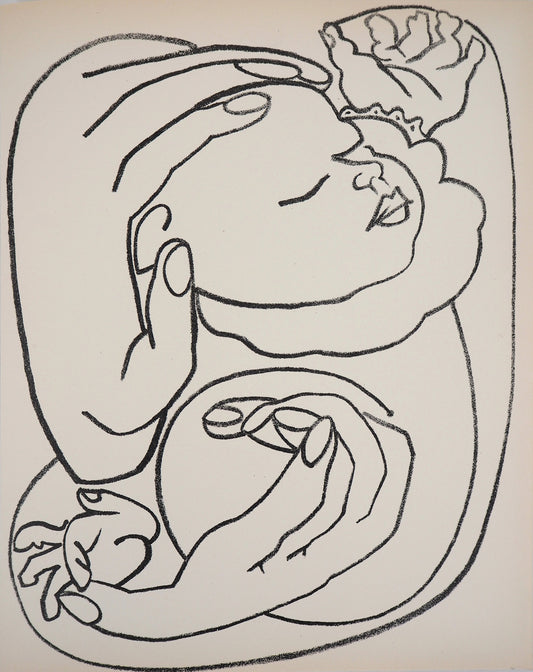 Françoise GILOT : La maternité - Lithographie originale