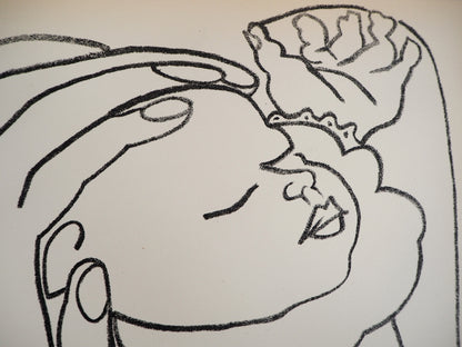 Françoise GILOT : La maternité - Lithographie originale