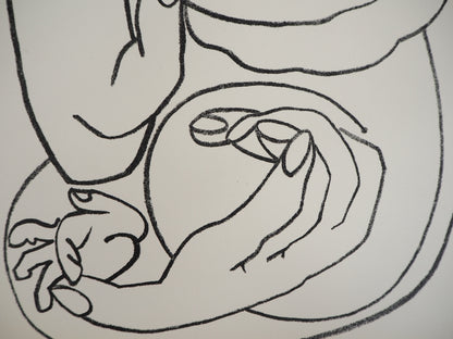 Françoise GILOT : La maternité - Lithographie originale