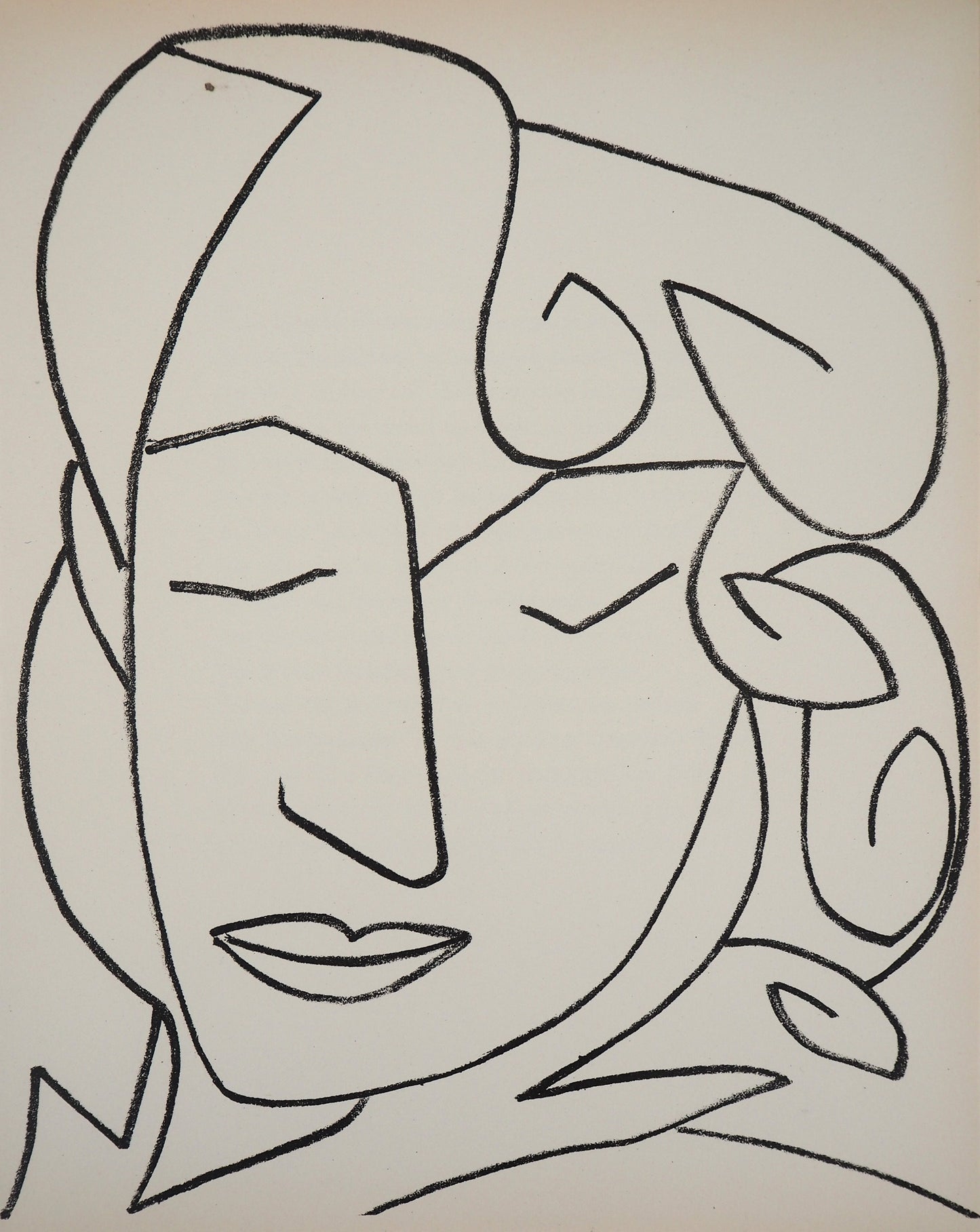 Françoise GILOT : Femme endormie - Lithographie originale