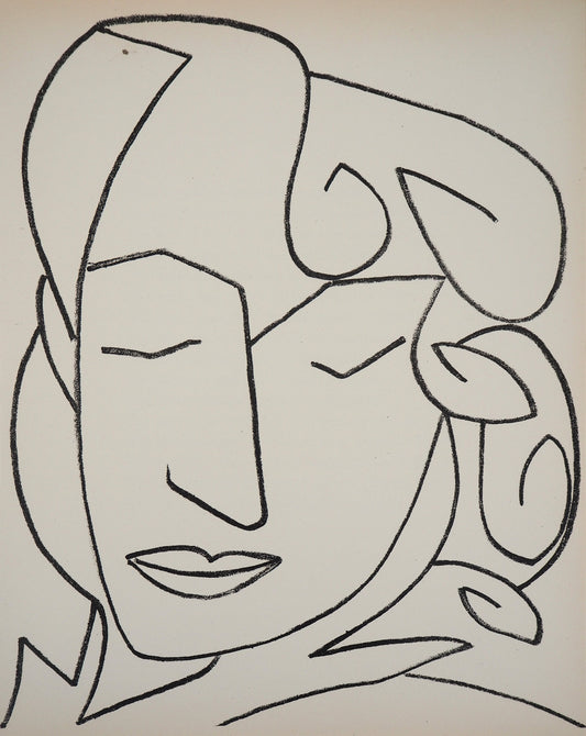 Françoise GILOT : Femme endormie - Lithographie originale