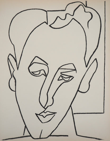 Françoise GILOT : Le jeune homme amoureux - Lithographie originale