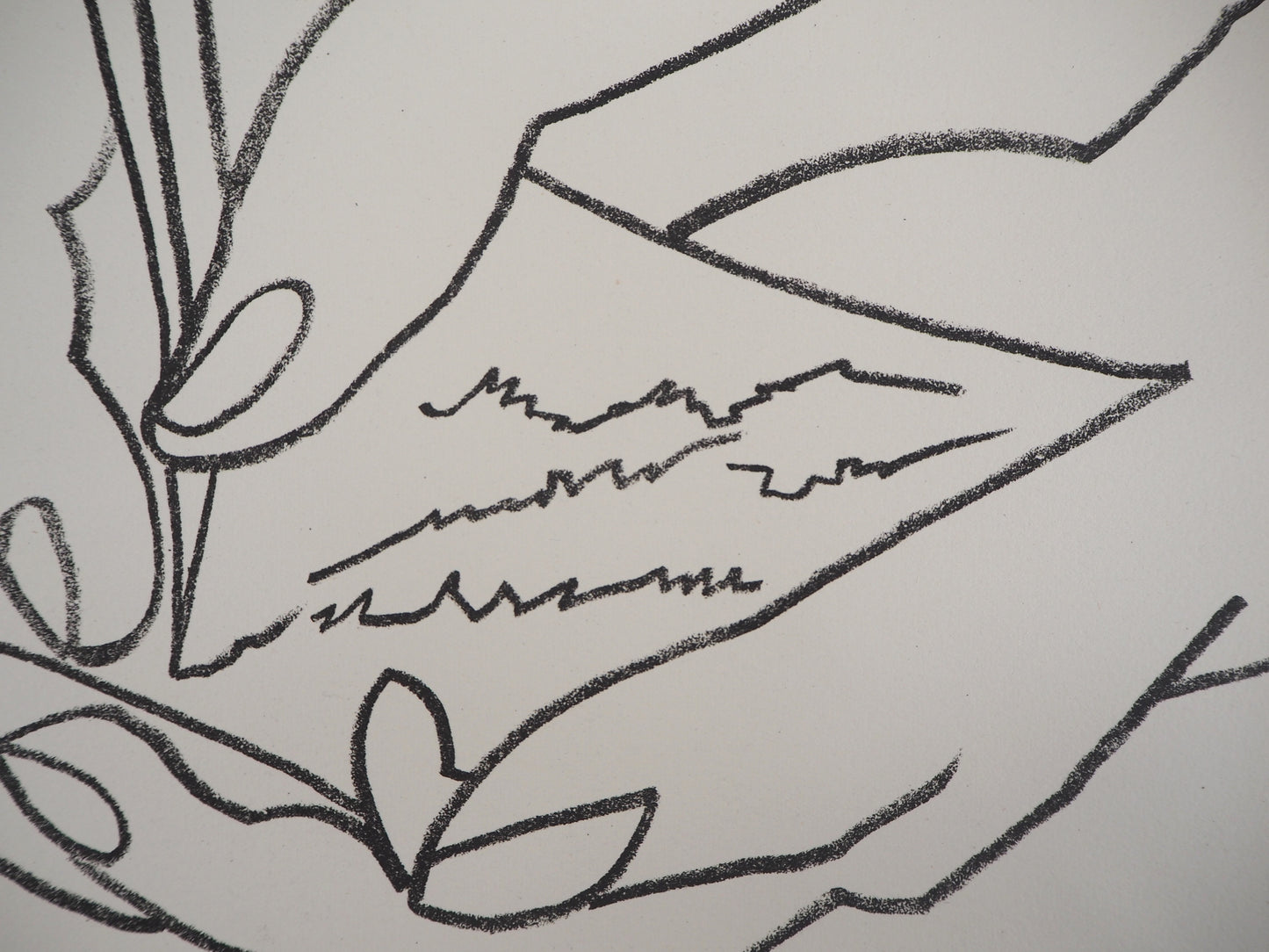 Françoise GILOT : Le doux billet - Lithographie originale