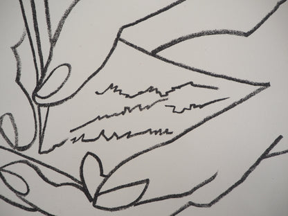 Françoise GILOT : Le doux billet - Lithographie originale