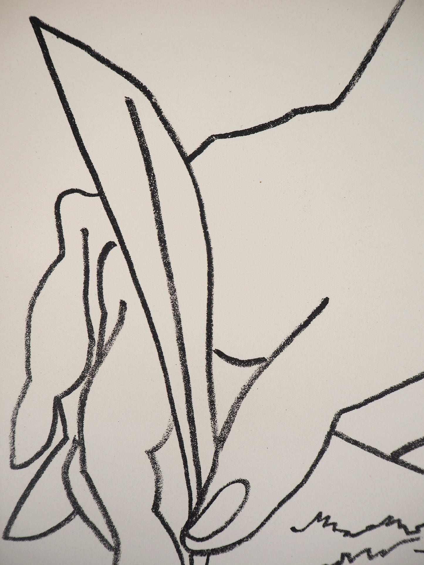 Françoise GILOT : Le doux billet - Lithographie originale