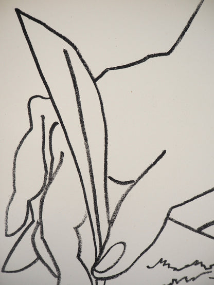 Françoise GILOT : Le doux billet - Lithographie originale