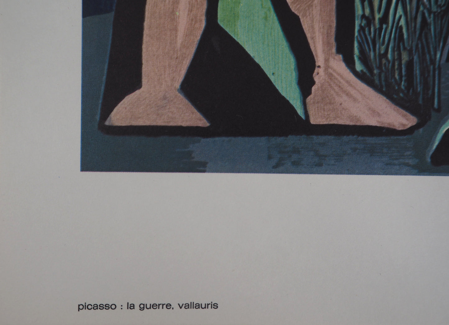 Pablo PICASSO : La guerre - Lithographie en couleurs
