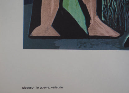 Pablo PICASSO : La guerre - Lithographie en couleurs