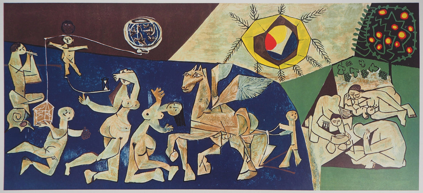 Pablo PICASSO : La paix - Lithographie en couleurs