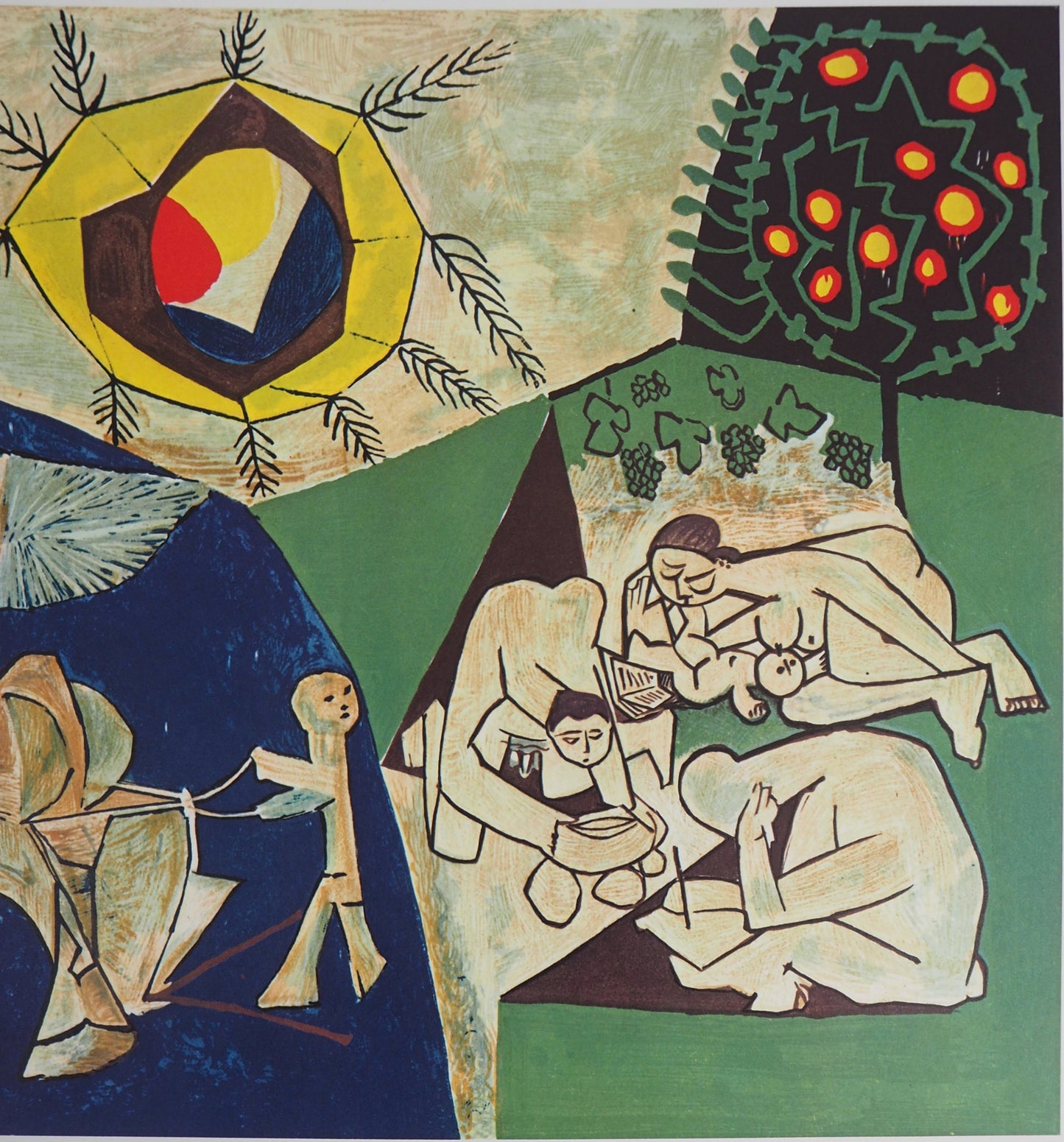 Pablo PICASSO : La paix - Lithographie en couleurs