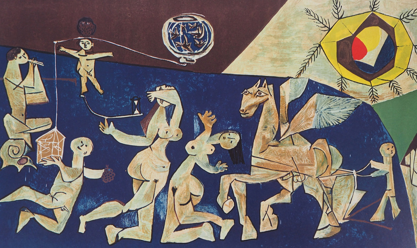 Pablo PICASSO : La paix - Lithographie en couleurs