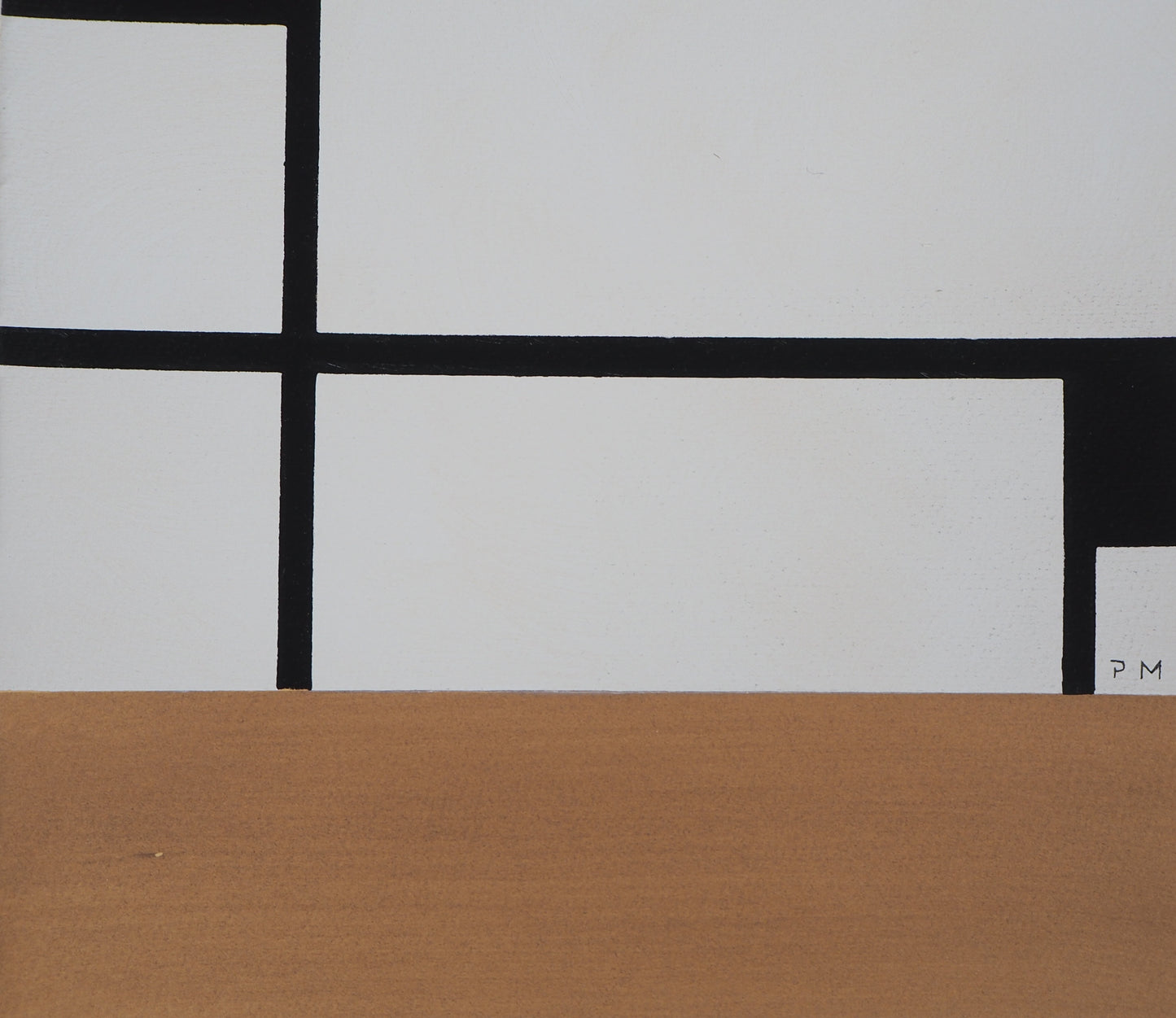 Piet MONDRIAN : Composition - Pochoir en couleurs signé