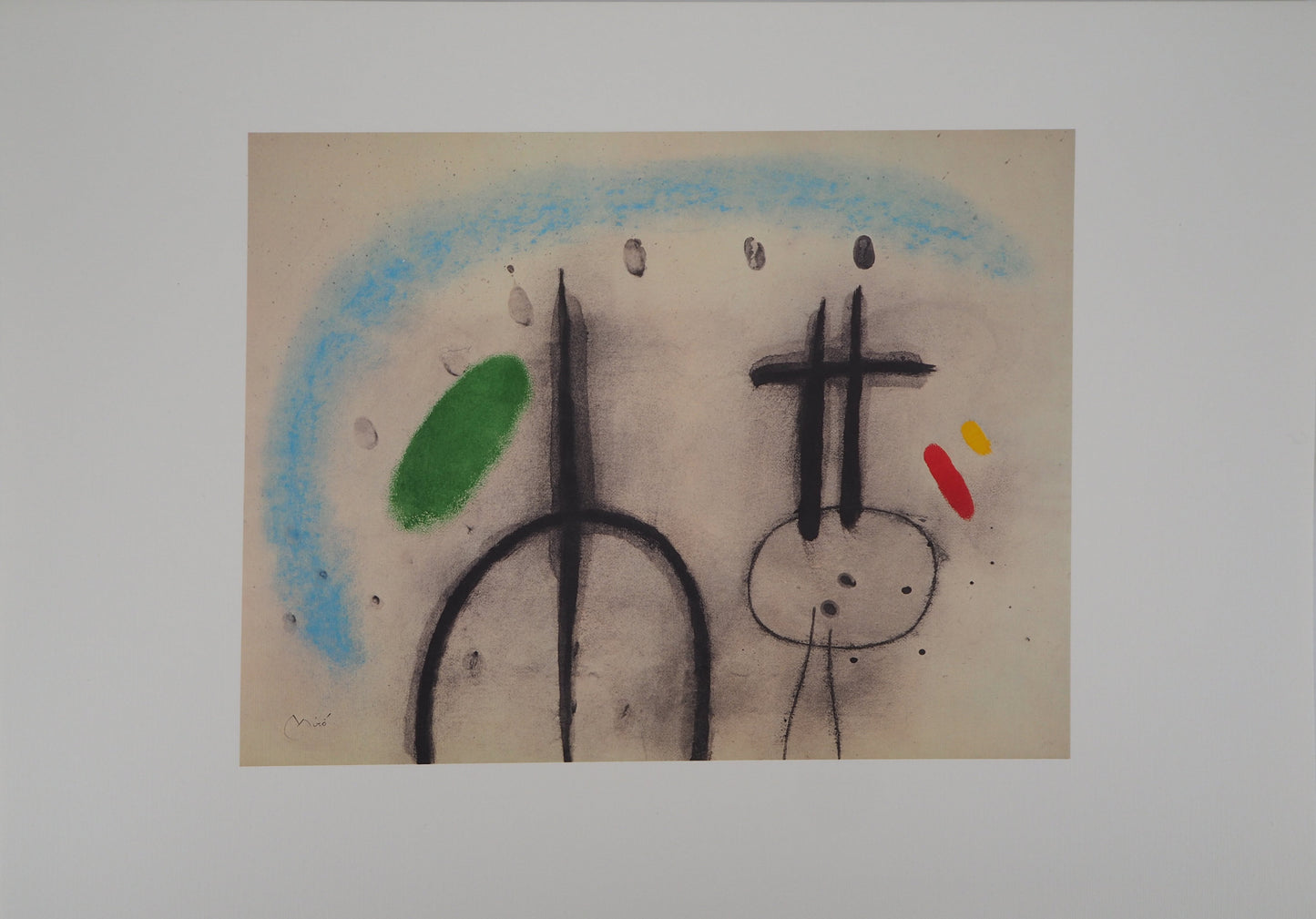 Joan MIRO: Camina bajo el cielo azul - Litografía firmada