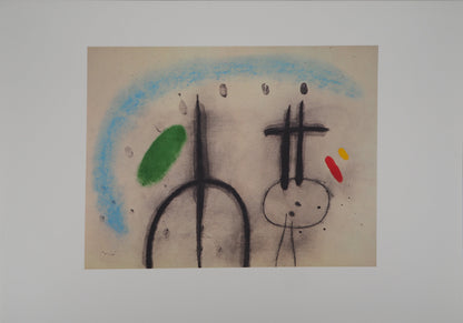 Joan MIRO: Camina bajo el cielo azul - Litografía firmada