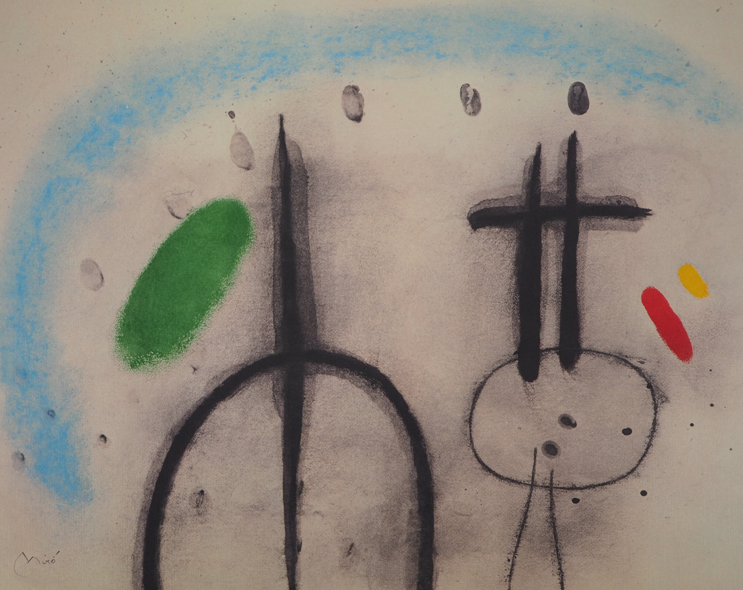 Joan MIRO: Camina bajo el cielo azul - Litografía firmada