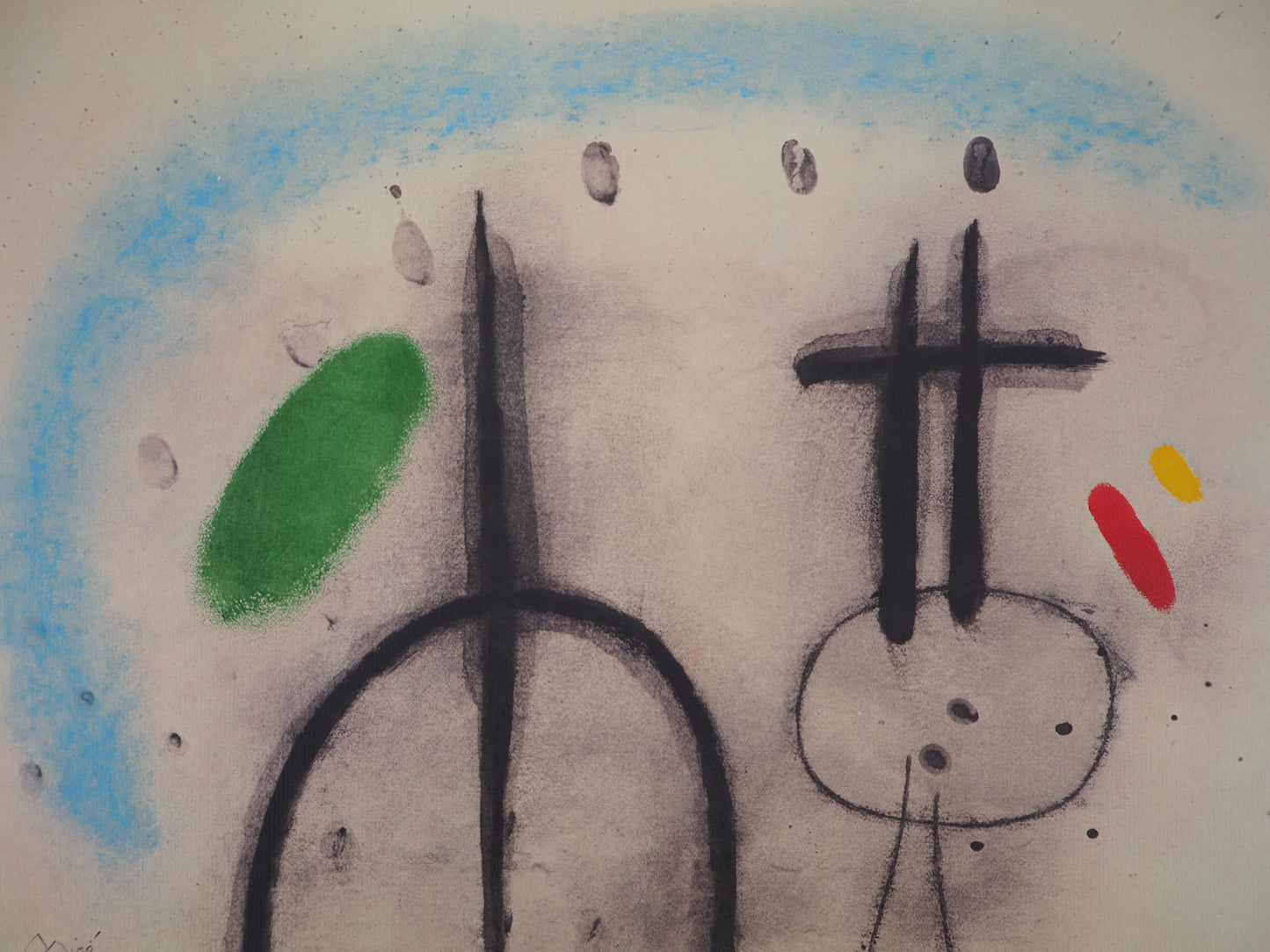 Joan MIRO: Camina bajo el cielo azul - Litografía firmada