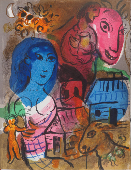 Marc CHAGALL : Intimité - Lithographie originale