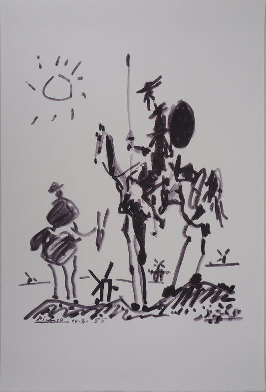 Pablo PICASSO : Don Quichotte - Lithographie signée