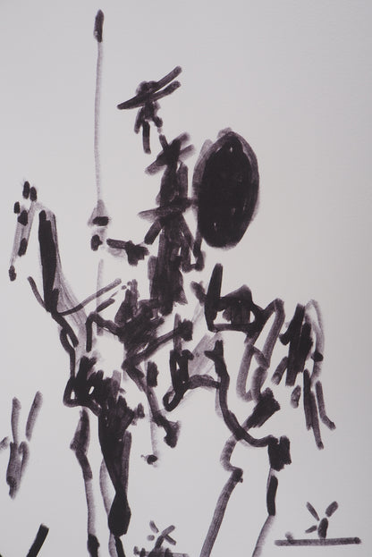 Pablo PICASSO : Don Quichotte - Lithographie signée