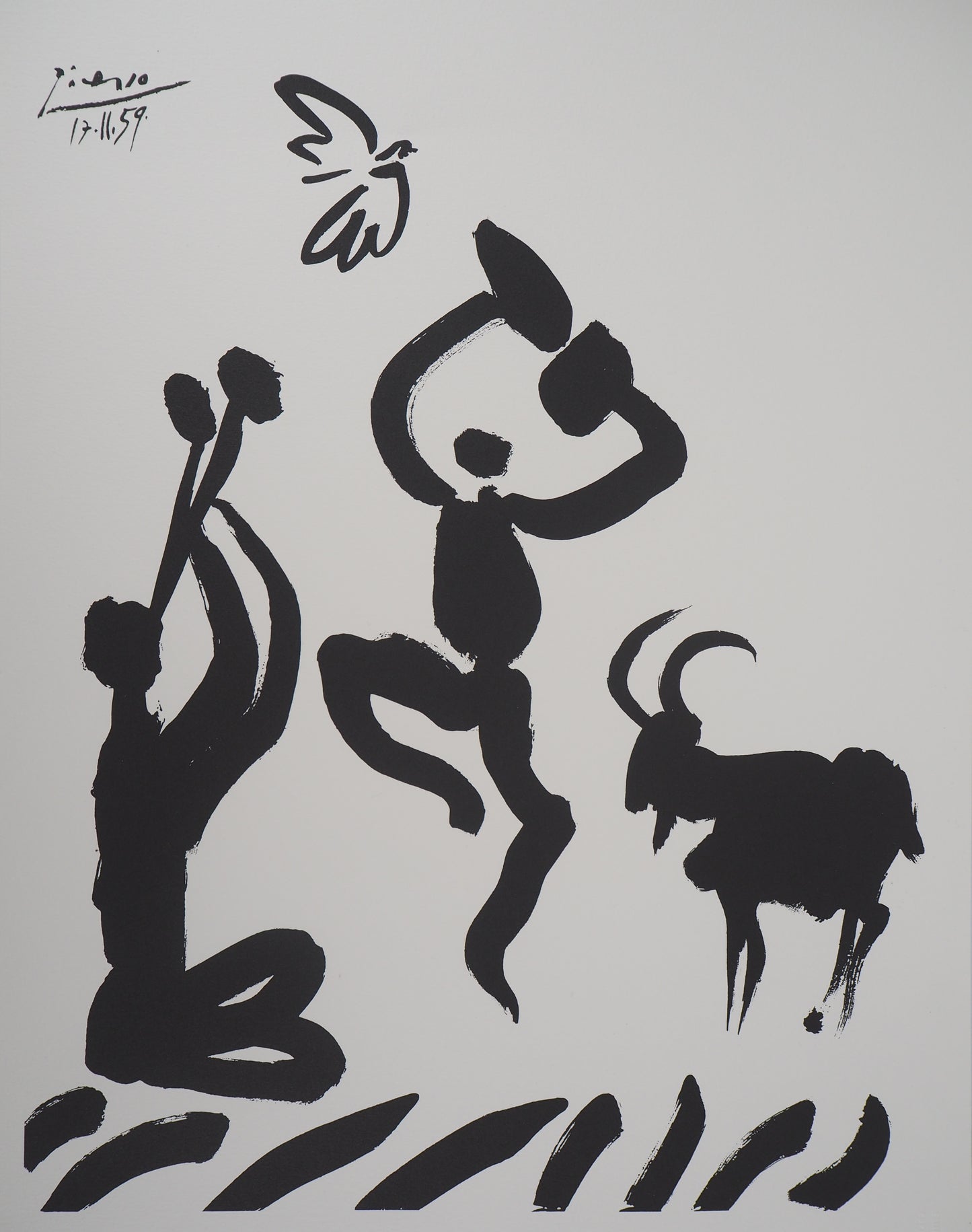 Pablo PICASSO : La Danse des Faunes - Lithographie signée