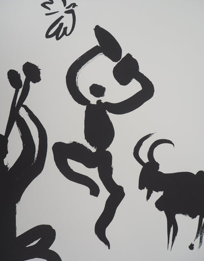 Pablo PICASSO : La Danse des Faunes - Lithographie signée