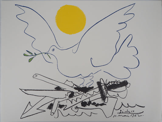 Pablo PICASSO : Colombe de l'avenir - Lithographie signée