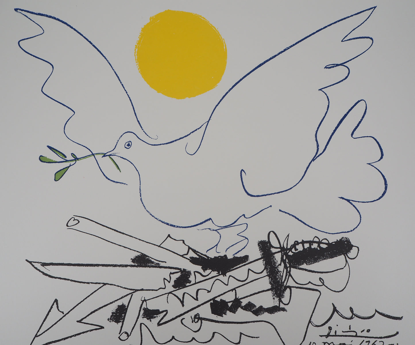 Pablo PICASSO : Colombe de l'avenir - Lithographie signée