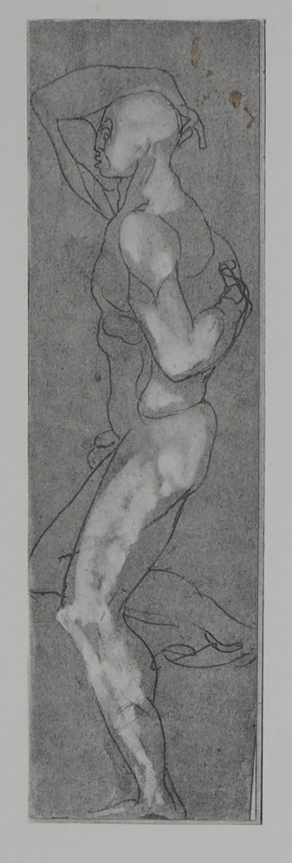 Auguste RODIN : Homme de profil - Gravure