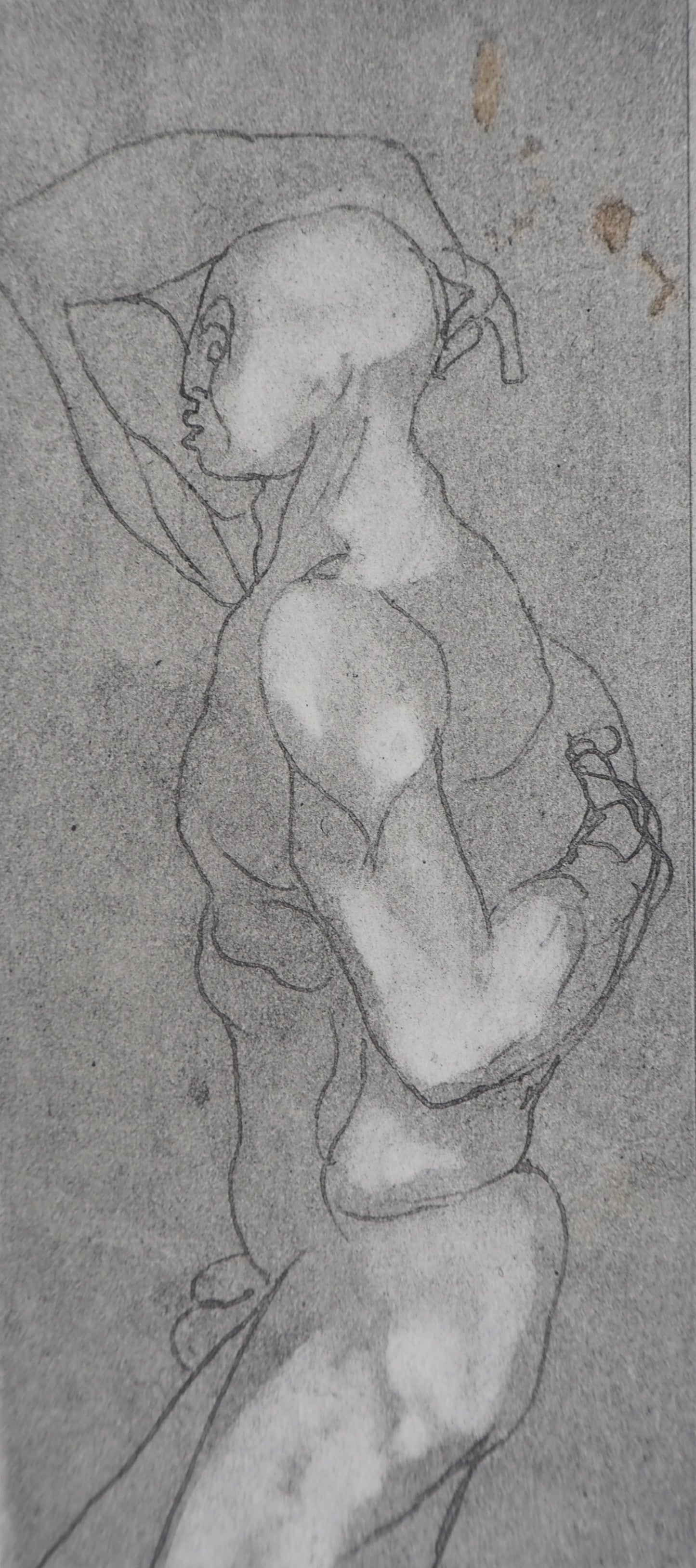 Auguste RODIN : Homme de profil - Gravure