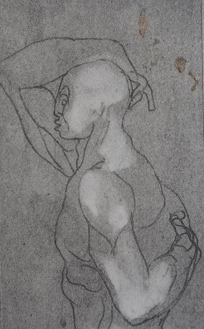 Auguste RODIN : Homme de profil - Gravure