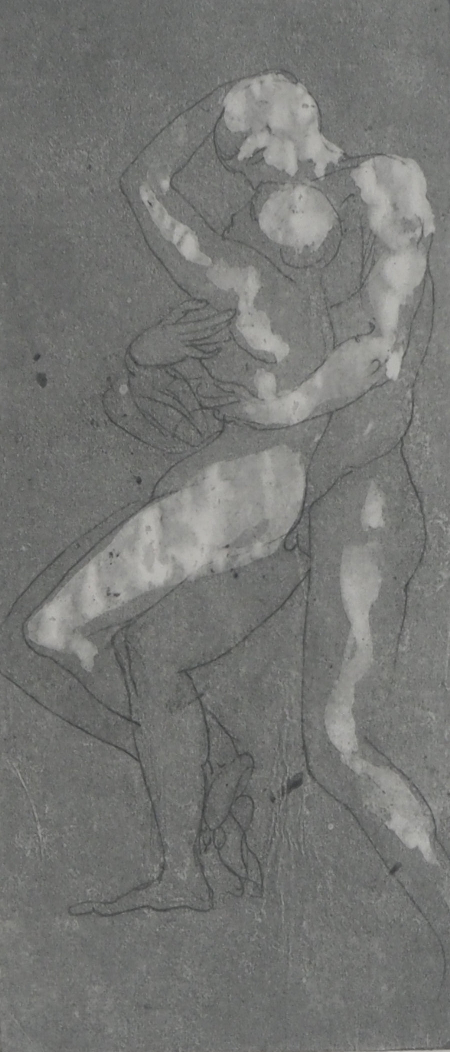 Auguste RODIN : La danse des amoureux - Gravure