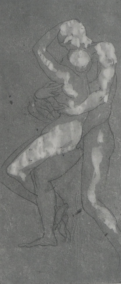 Auguste RODIN : La danse des amoureux - Gravure