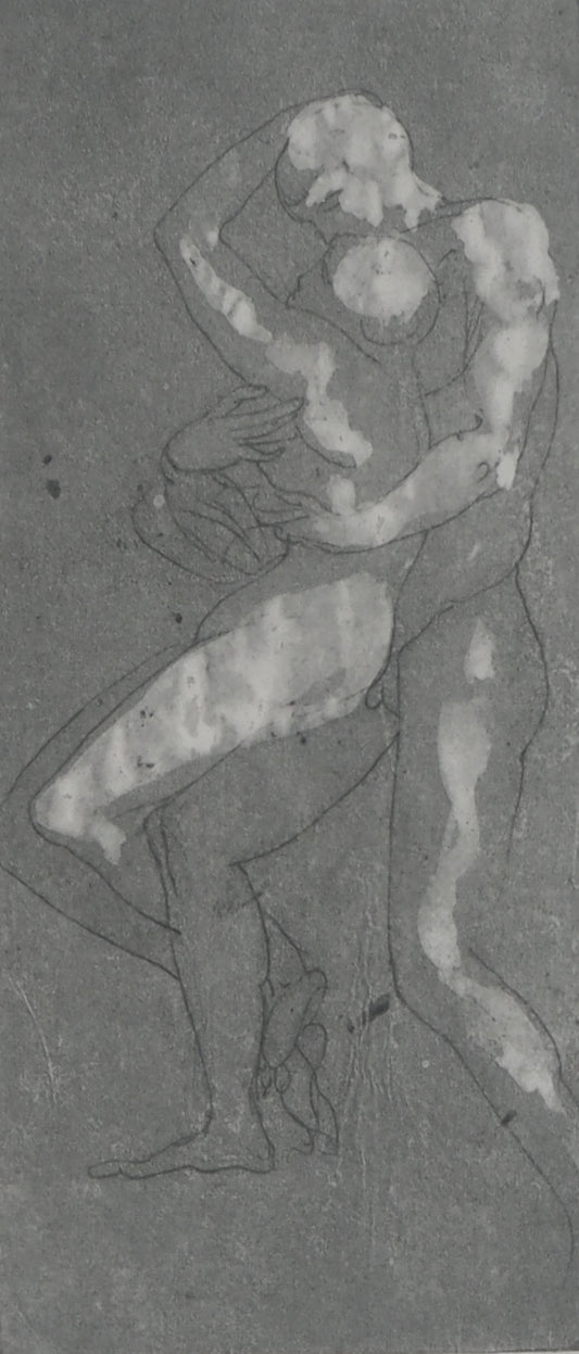 Auguste RODIN : La danse des amoureux - Gravure